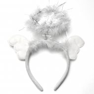 Flügel-Haarreif und Heiligenschein beleuchtet