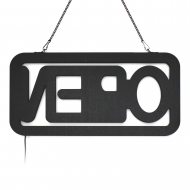 Rückseite Rot OPEN Hängetafel