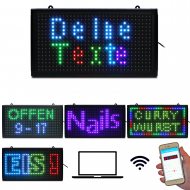 Programmable LED sign & ticker display I 36 x 20 cm RGB I interior P10 512 pixels full color I id 202210
