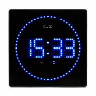 Blue LED wall clock