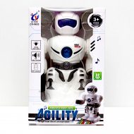 LED-Spielzeugroboter mit Sound 19 cm I Kampfgeräusche I Actionfigur I Richtungswechsel bei Berührung I Elektronisches Kinderspielzeug