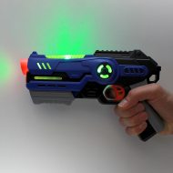 Futuristic pistol with various effects