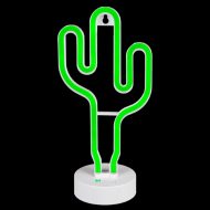 Neon cactus lamp