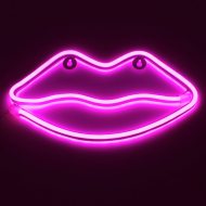 LED Kiss Neoun mouth wall lamp