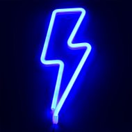 Blitz Neon Lampe Dekorationsbeleuchtung I LED-Blitzleuchte Blau I  Blitz Leuchtschild Neon I Originelle Gamer Beleuchtung