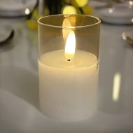 High-quality & elegant LED candle in a glass