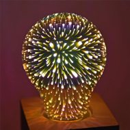 LED-Glühbirne mit 3D-Feuerwerkeffekt E27 I LED-Stimmungslicht I Homedeko Leuchte mit Feuerwerk-Optik