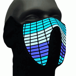 Equalizer LED-Maske Leuchtmaske Air I Party Maske Konzerte & Festival
