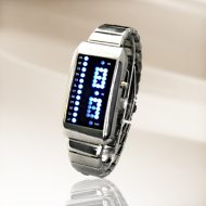 LED-Armbanduhr WN5 I Herren Digital Uhr I Blaue LEDs