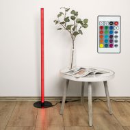 RGB Stehleuchte mit LEDs 105cm hoch I  LED-Standleuchte Fernbedienung & App ansteuerbar I Dimmbare Dekoleuchte I  Farbwechsel Eckleuchte Stehlampe Farbig Ecklampe