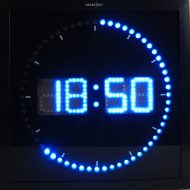 LED Wall Clock blue LEDs