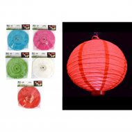 Atmospheric light for party decoration: colorful LED lanterns as practical decoration for the garden, balcony and terrace