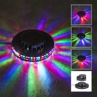 Partylicht LED Effekt Beleuchtung Musiksensor 48 RGB LEDs I Lichtorgel USB Gadget mit soundgesteuerterten LED-Lichteffekten I  360° Rundlicht Party Beleuchtung