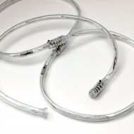 Halskette Mini LED-Lichterschlauch Umhänger mit Lauflicht Effekt I batteriebetrieben erweiterbar I Leuchtkostüm I Mottoparty I LED Dekoratio