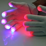 1 Paar LED-Handschuhe Leuchtende Handschuhe 6 Leuchtmodi