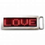 LED Belt Buckle Red LED-Display