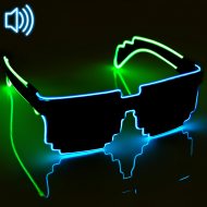 Pixel Shape LED-Glasses