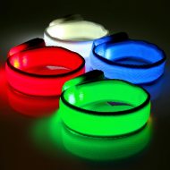 LED-Leuchtarmband leuchtendes Klettarmband Kinder