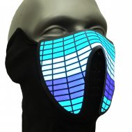 Restposten 25 Stück Soundaktivierte Equalizer Party-Maske Faceshield