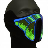 Cyborg LED-Rave-Maske Mund Nasemaske