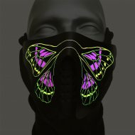 Schmetterling Gesichtsmaske LED-Maske leuchtende Tiermaske