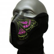 Schmetterling Gesichtsmaske LED-Maske leuchtende Tiermaske