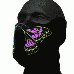 Schmetterling Gesichtsmaske LED-Maske leuchtende Tiermaske