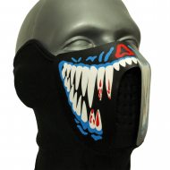 helloween maske led rave technog sturmmaske