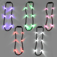 Bunte Party LED-Halskette I Leuchtende Halskette I Partyschmuck Schlagerpartys Musikfestivals Raves Mottopartys