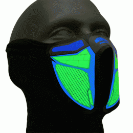 Voice Activated Cyberspace Light up Mask
