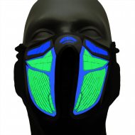 Voice Activated Cyberspace Light up Mask