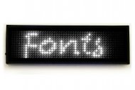 USB LED-Schild Laufschrift weiß 12 x 48 Pixel