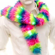 Colorful multicolor LED scarf