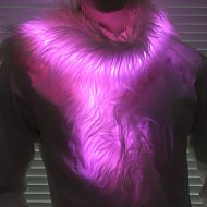 led-schal multicolor leuchtschal pink