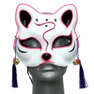 Kitsune Fox mask  El Wire light up