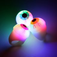 Blinkender LED-Ring Auge I Scherzartikel Augapfel Ring I Leuchtende Augen
