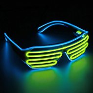 led brille shutter gelb blau