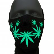 Glowing ganja mouth mask