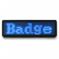 laufschrift display klein blau