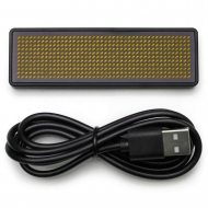 LED-Namensschild Laufschrift App & USB programmierbar gelb 484 Pixel