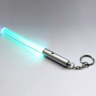 Lichtschwert LED-Schlüsselanhänger Grün I  Lichtschwerter Schlüsselanhänger 12cm lang I Praktisches Gadget