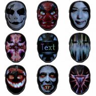 Viele animierte Maskengesichter