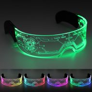 Cyberspace LED glasses Cosmic with one and two-tone lights I scattered light glasses color change blinking and permanent lights