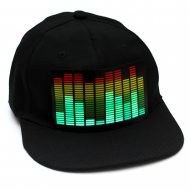 10-Kanal LED Equalizer Snapback Cap Ucult I Leuchtende Partymütze mit 5 Leuchtoptionen: Dauerleuchten Blinken Leuchtanimation & Soundaktiviert I Festivalmütze