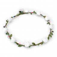 Hairstyles hair piece with white flowers