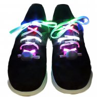 Colorful flashing and glowing LED shoelaces