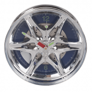 Workshop clock luminous in blue