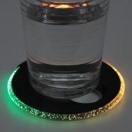 Luminous bottle opener and drink coaster