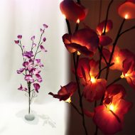 LED-Orchideen I Orchideen mit leuchtenden Blüten Blumendekoration