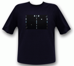 Pong T-Shirt Leuchtshirt Retro Gamer Shirt